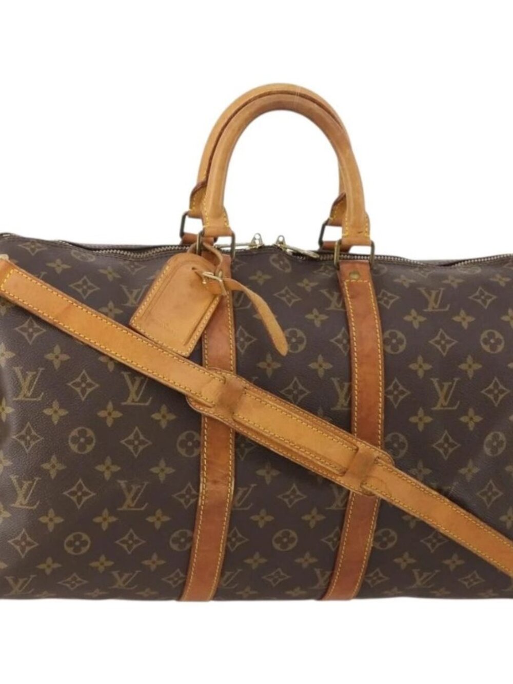 LOUIS VUITTON Monogram Keepall Bandouliere 45 Boston Bag M41418 LV Auth 178154